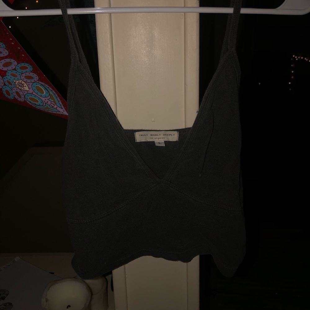 Gray crop top from urban outfitters